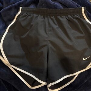 Nike Black Dri-Fit lined Shorts with White Trim